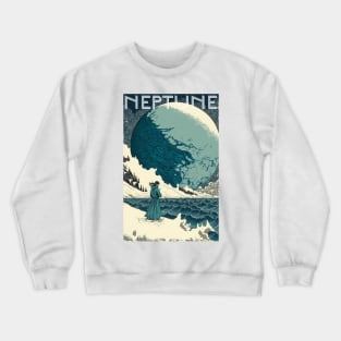 Neptune Travel Poster Vintage Crewneck Sweatshirt